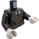 LEGO Black The Penguin Minifig Torso (973 / 76382)