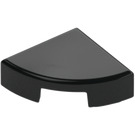 LEGO Black Tile 1 x 1 Quarter Circle (25269)
