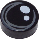 LEGO Noir Tuile 1 x 1 Rond avec Araignée eye (39605 / 98138)