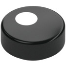 LEGO Black Tile 1 x 1 Round with White Circle (35380 / 47182)