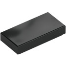 LEGO Black Tile 1 x 2 with Groove (3069)