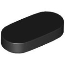 LEGO Black Tile 1 x 2 with Rounded Ends (1126)