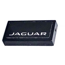 LEGO Black Tile 1 x 2 with White JAGUAR on black Sticker with Groove (3069)