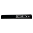LEGO Black Tile 1 x 8 with Mercedes Benz right side Sticker (4162)