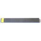 LEGO Black Tile 1 x 8 with Yellow Curved End Sticker (4162)