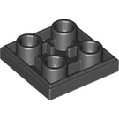 LEGO Black Tile 2 x 2 Inverted (11203)
