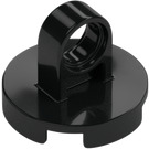 LEGO Negro Plana 2 x 2 Circular (Anillo de elevación grueso, sujeción de espiga inferior) (74698)