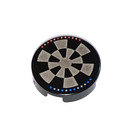 LEGO Negro Plana 2 x 2 Circular con Star Wars Dejarik Hologame Tabla con parte inferior "X" (4150 / 84218)