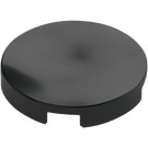 LEGO Black Tile 2 x 2 Round with "X" Bottom (4150)