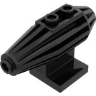 LEGO Schwarz Fliese 2 x 2 mit Düsentriebwerk (30358)