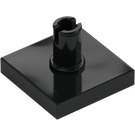 LEGO Black Tile 2 x 2 with Vertical Pin (2460 / 49153)