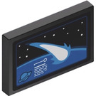 LEGO Black Tile 2 x 3 with Asteroid Tracker Screen Sticker (26603)