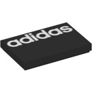 LEGO Noir Tuile 2 x 3 avec blanc Adidas logo (26603 / 76313)