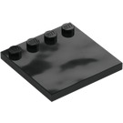 LEGO Black Tile 4 x 4 with Studs on Edge (6179)