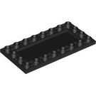 LEGO Black Tile 4 x 8 Inverted (83496)