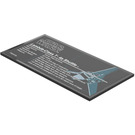 LEGO Black Tile 8 x 16 with Lambda-Class T-4a Shuttle Sticker with Bottom Tubes, Textured Top