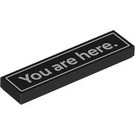 LEGO Black Tile with You Are Here