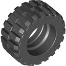 LEGO Schwarz Reifen Ø30.4 x 14 mit Offset Treten und keine Band (30391)