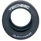 LEGO Black Tire Ø81.8 x 50 with "TECHNIC RACING" (32296)