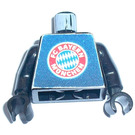 LEGO Zwart Torso met FC Bayern #1 Sticker (973)