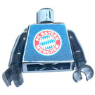 LEGO Schwarz Torso mit FC Bayern #1 Aufkleber (973)