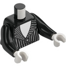 LEGO Black Torso with Long Arms and Suit (973)