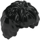 LEGO Black Tousled Mid-Length Hair (10048)