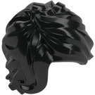 LEGO Black Tousled Mid-Length Hair with Side Parting (25409 / 86279)