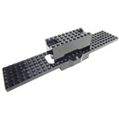 LEGO Negro Base de tren 6 x 30 (9V RC) con IR Receivers