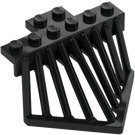 LEGO Schwarz Zug Cowcatcher 6 x 6 x 2.6 (90201)