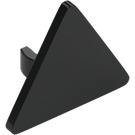 LEGO Black Triangular Sign with Open 'O' Clip (65676)