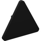 LEGO Zwart Driehoekig Sign met splitclip (30259 / 39728)
