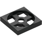 LEGO Black Turntable 2 x 2 Plate Base (3680)