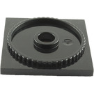 LEGO Black Turntable Flat Base 4 x 4 (61485)