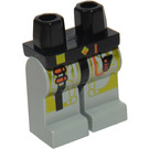 LEGO Schwarz UFO Alien Grau Minifigure Hüften und Beine (3815)