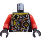 LEGO Noir UFO Droid rouge Torse (973)
