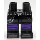 LEGO Sort Ultra Violet Minifigur Hofter og ben (3815 / 37264)