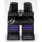 LEGO Noir Ultra Violet Minifigure Hanches et jambes (3815 / 37264)