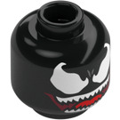 LEGO Black Venom Minifigure Head (Recessed Solid Stud) (3626 / 45965)