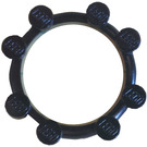 LEGO Black Watch Bezel, Round, 8 Studs