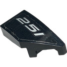 LEGO Black Wedge 1 x 2 Right with Silver '251' Sticker (29119)