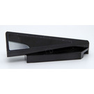 LEGO Black Wedge 1 x 5 Spoiler Left with Silver Triangle Sticker (3388)