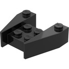 LEGO Svart Kil 3 x 4 utan knoppskåror (2399)