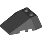 LEGO Black Wedge 4 x 4 Triple with Stud Notches (48933)
