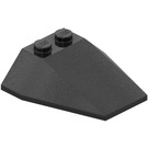 LEGO Black Wedge 4 x 4 Triple without Stud Notches (6069)