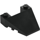 LEGO Black Wedge 4 x 4 with Stud Notches (93348)