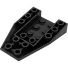 LEGO Svart Kil 6 x 4 Omvänd (4856)