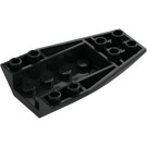 LEGO Black Wedge 6 x 4 Triple Curved Inverted (43713)