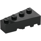 LEGO Svart Kil Kloss 2 x 4 Vänster (41768)