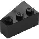 LEGO Black Wedge Brick 3 x 2 Right (6564)